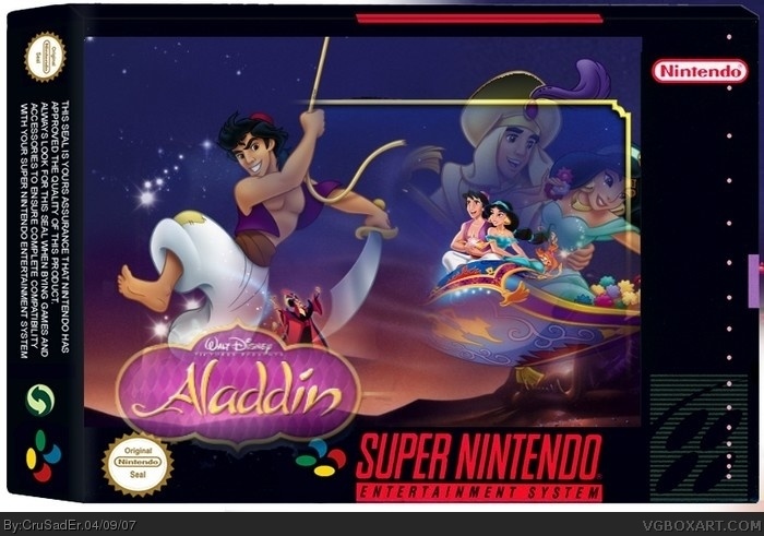 Disney's Aladdin box art cover