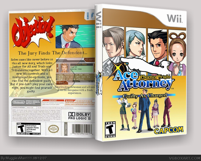 Phoenix Wright: Guilty As Charged box cover