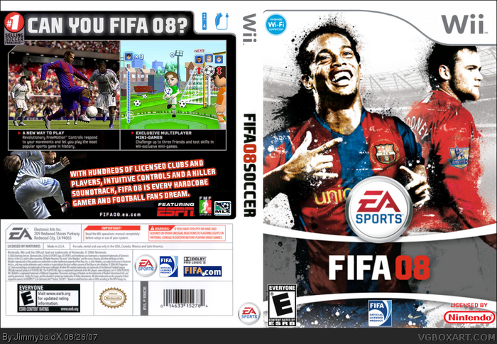FIFA 08 box art cover
