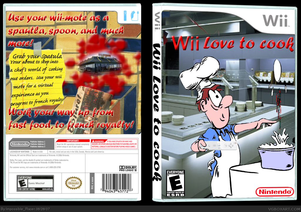 Wii love to cook box cover