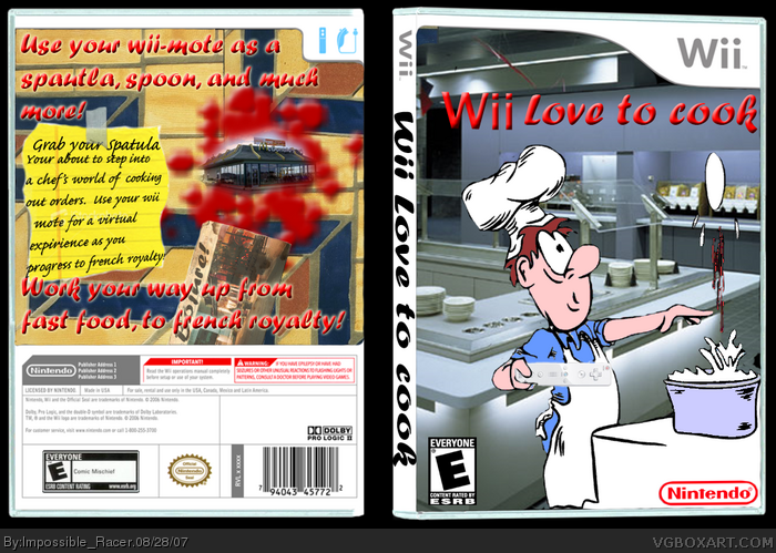 Wii love to cook box art cover