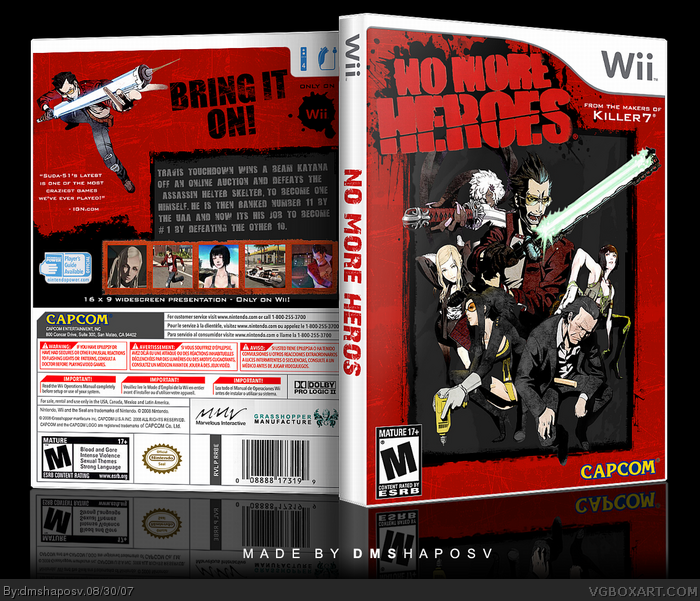 No More Heroes box art cover