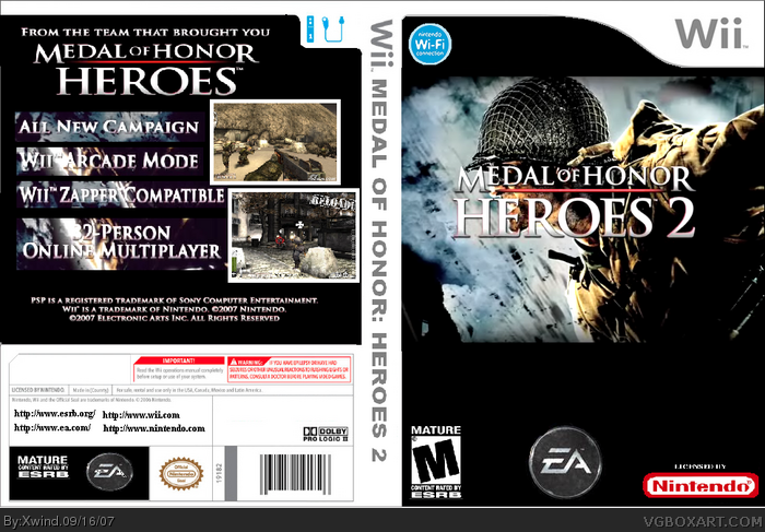 Medal Of Honor: Heroes 2 box art cover