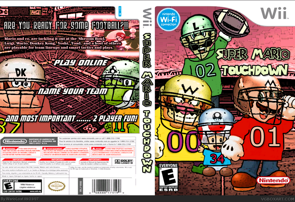 Super Mario Touchdown box cover
