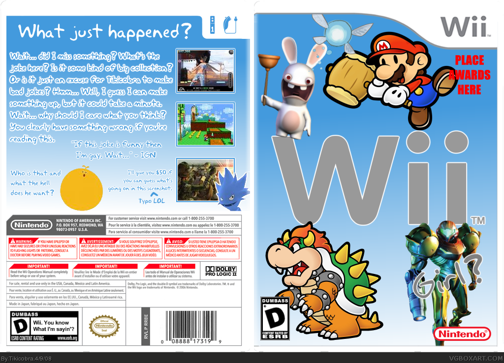 Wii box cover
