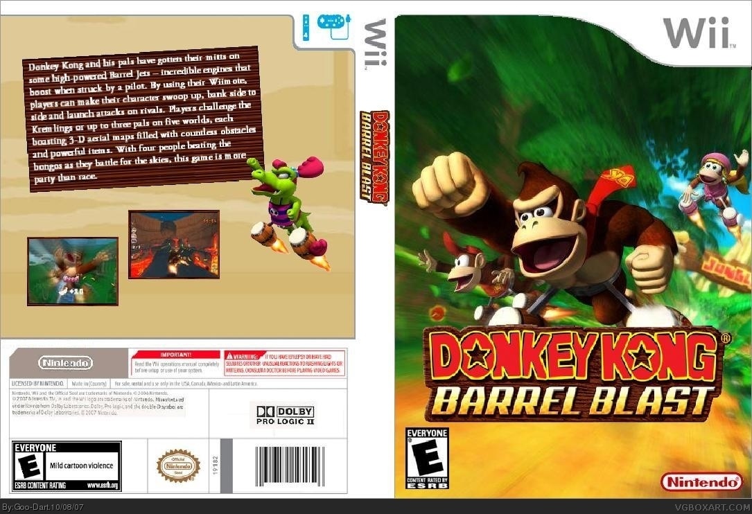 Donkey Kong: Barrel Blast box cover