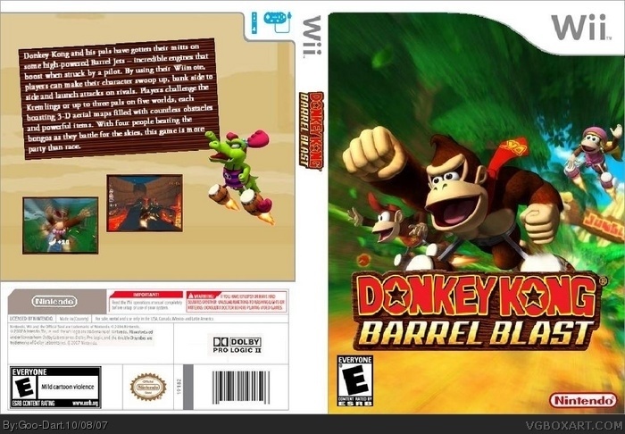 Donkey Kong: Barrel Blast box art cover