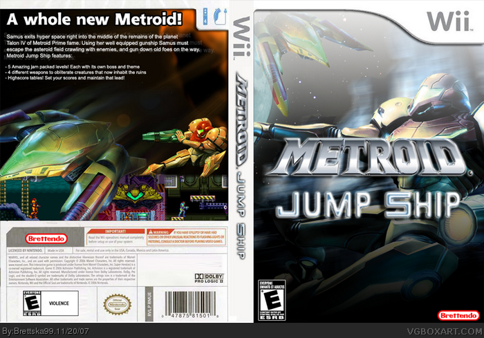 Metroid Jump Ship box art cover