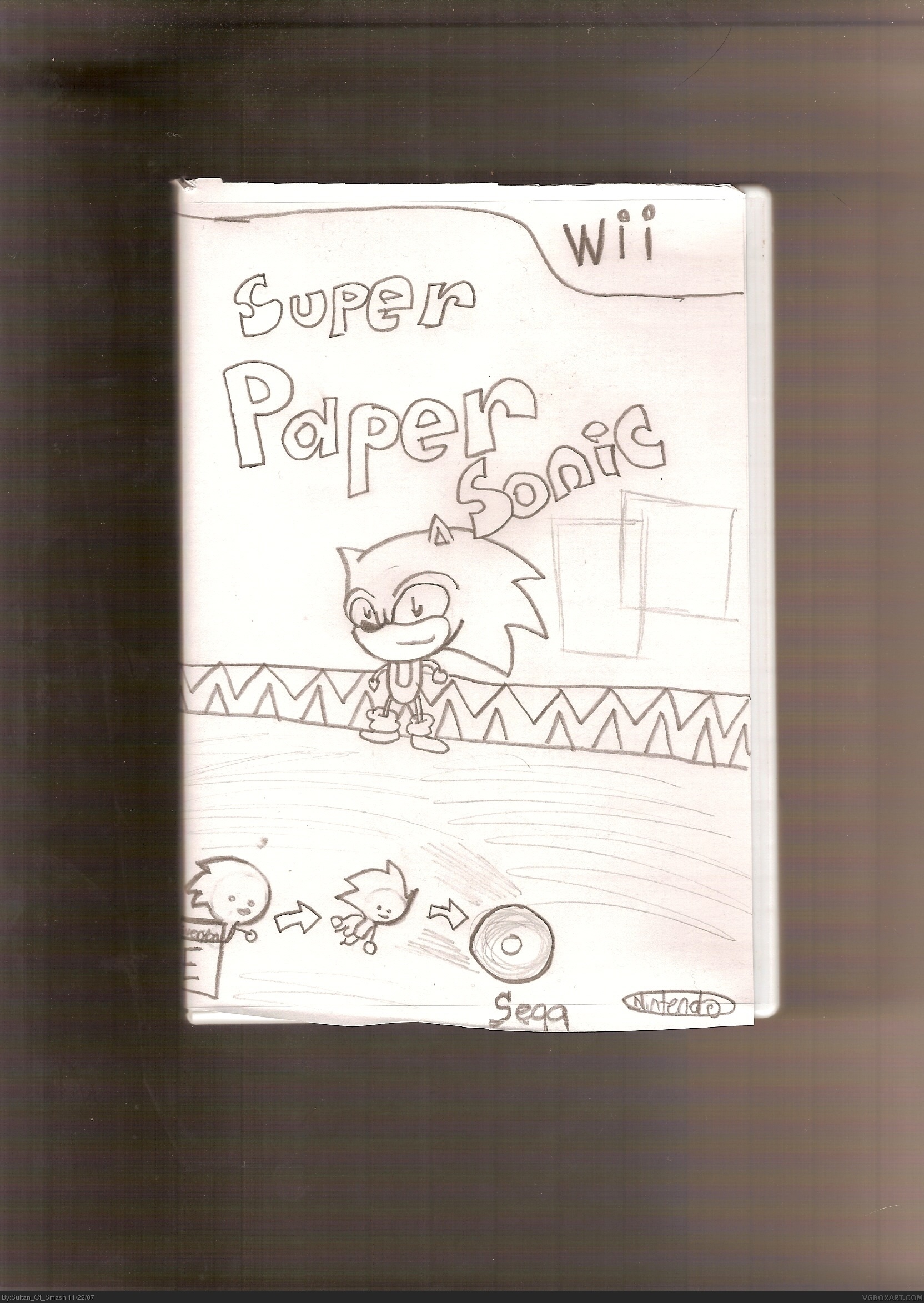 Super Paper Sonic box cover