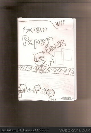Super Paper Sonic box art cover