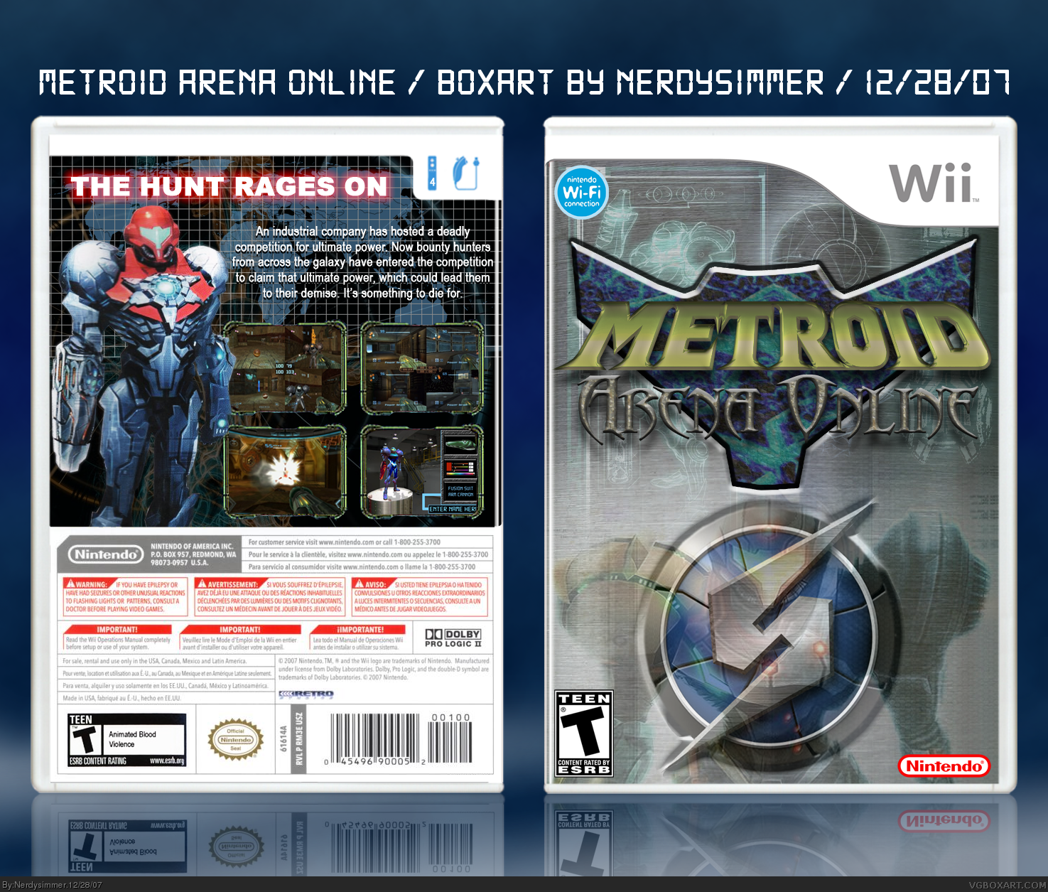 Metroid Arena Online box cover