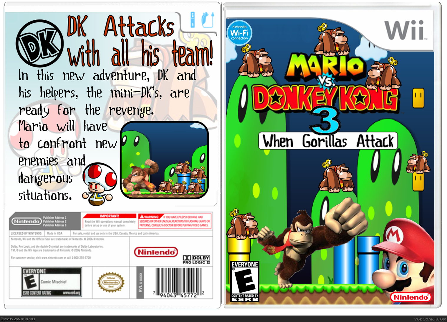 Mario Vs. Donkey Kong 3: When Gorillas Attack box cover