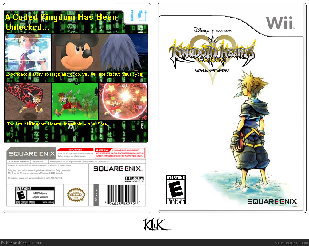Kingdom Hearts: Coded box cover
