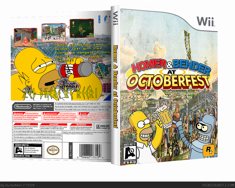 Homer & Bender at Octoberfest box cover