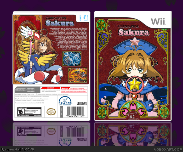CardCaptor Sakura Wii Box Art Cover by susuwatari