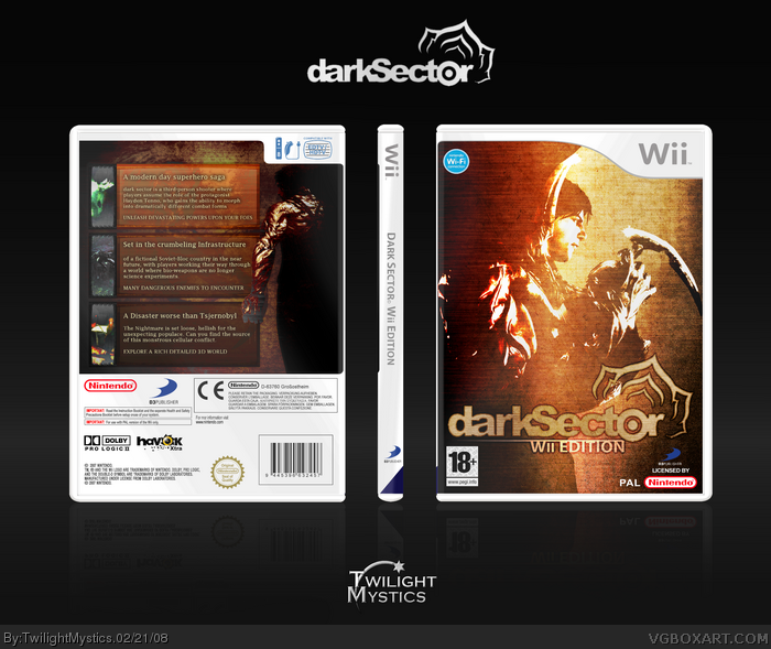 Dark Sector: Wii Edition box art cover