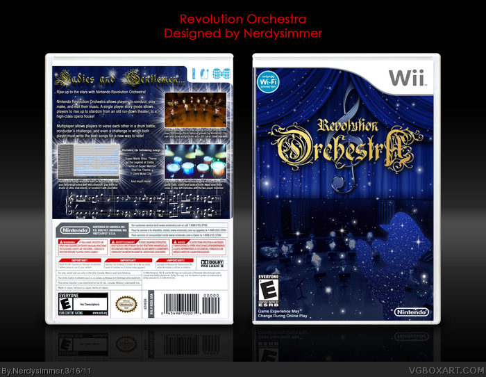 Nintendo Revolution Orchestra box art cover