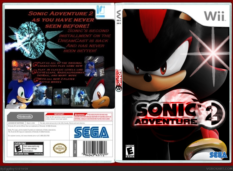 Sonic Adventure 10th Aniversary Edition box cover
