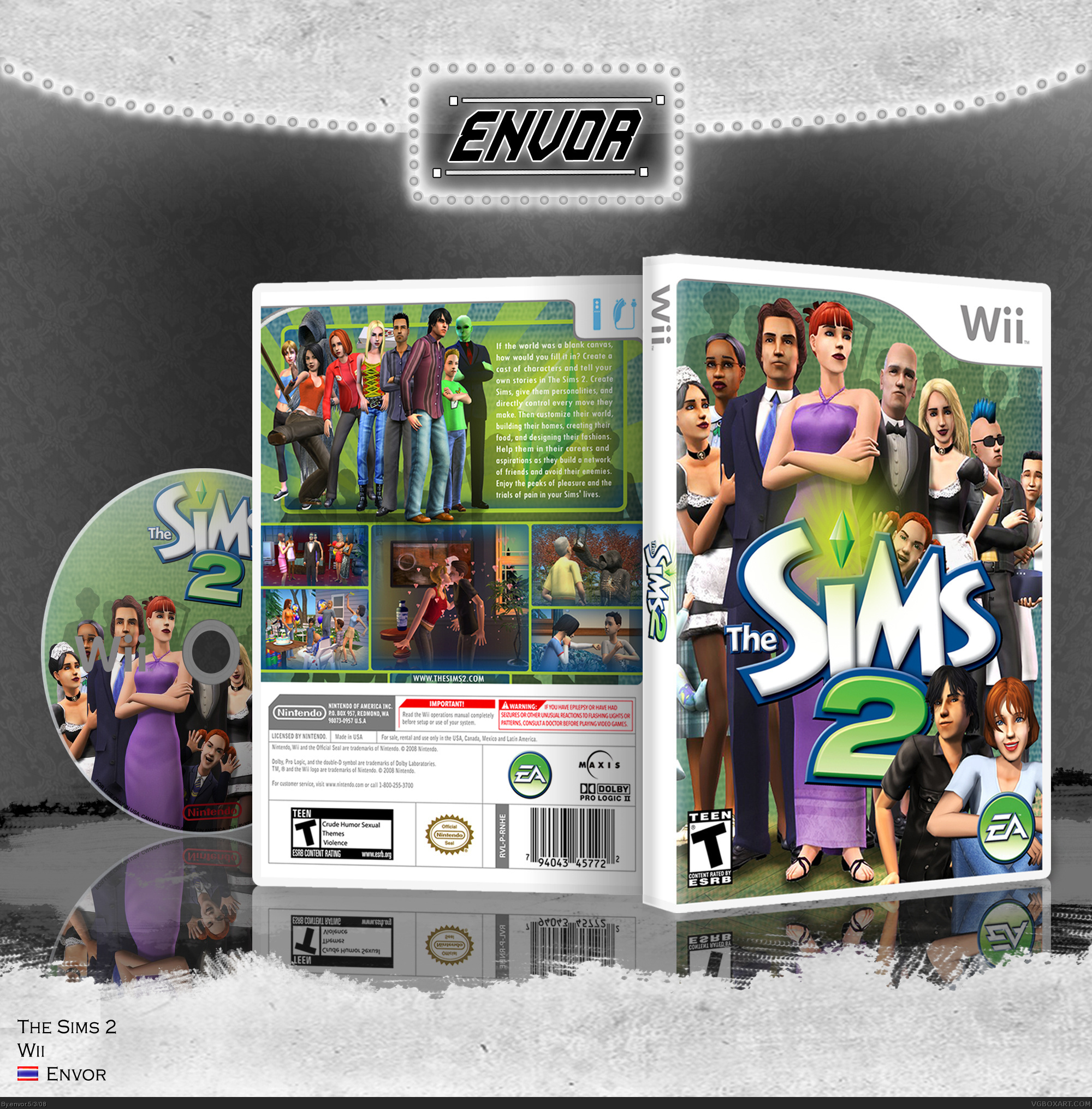 The Sims 2 box cover