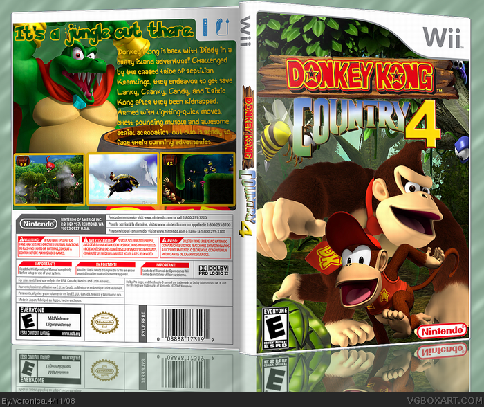 Donkey Kong Country 4 box art cover