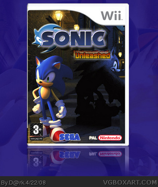 sonic unleashed ps2 cover box art