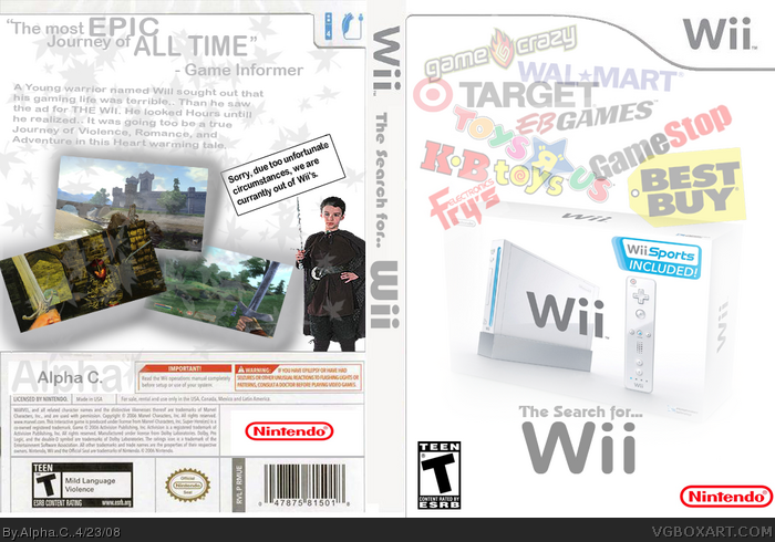 The Search for.. WII box art cover