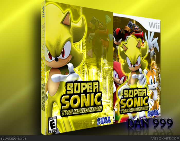 Super Sonic The Hedgehog box art cover