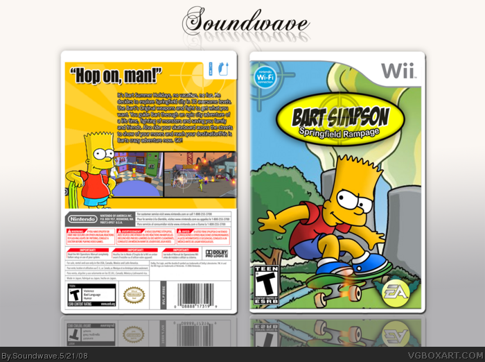 Bart Simpson: Springfield Rampage box art cover