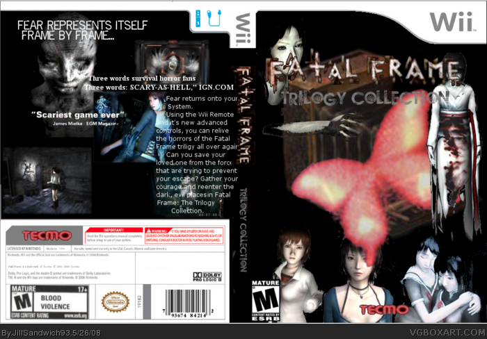 Fatal Frame: Trilogy Collection Wii Box Art Cover by JillSandwich93
