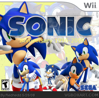 Sonic Anniversary 1996-2008 box art cover