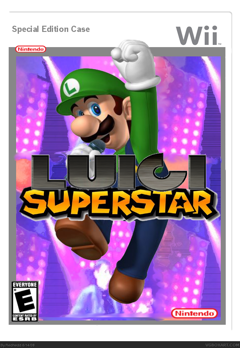Luigi Superstar box cover