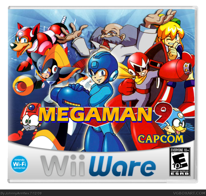 Megaman 9- Wii Ware box art cover