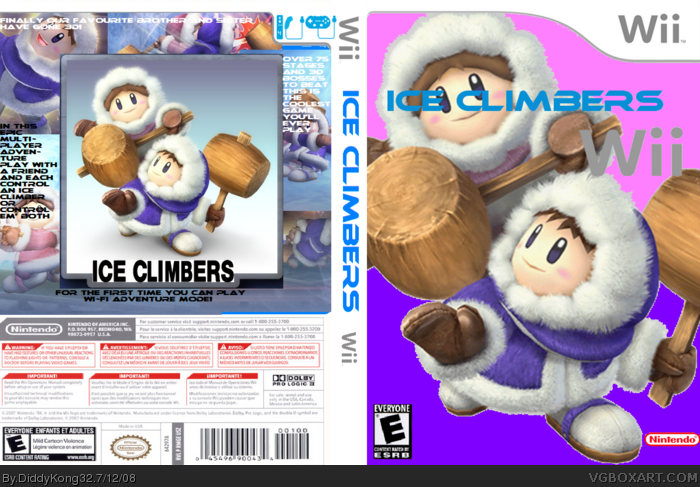 Ice Climbers Wii U Ice climbers wii box art cover