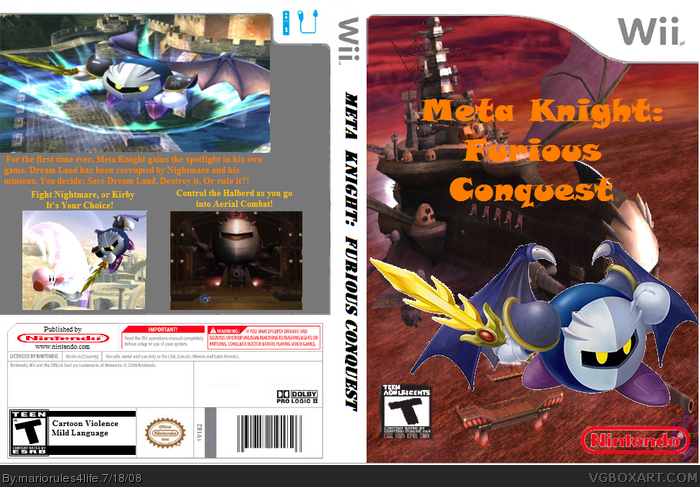 Meta Knight: Furious Conquest box art cover