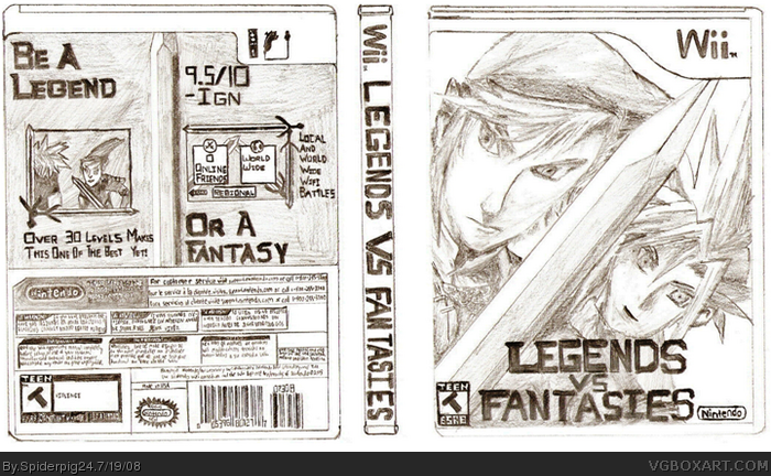 Legends Vs. Fantasies box art cover