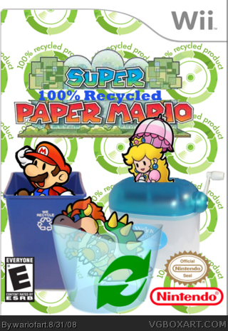 Super 100 Percent Recycled Paper Mario box cover