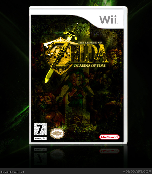 The Legend of Zelda: Ocarina of Time GameCube Box Art Cover by LordDarkNe0