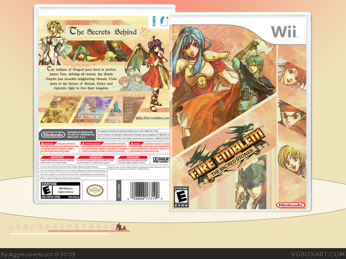 Fire Emblem The Sacred Stones Wii Box Art Cover by Aggressivetouch