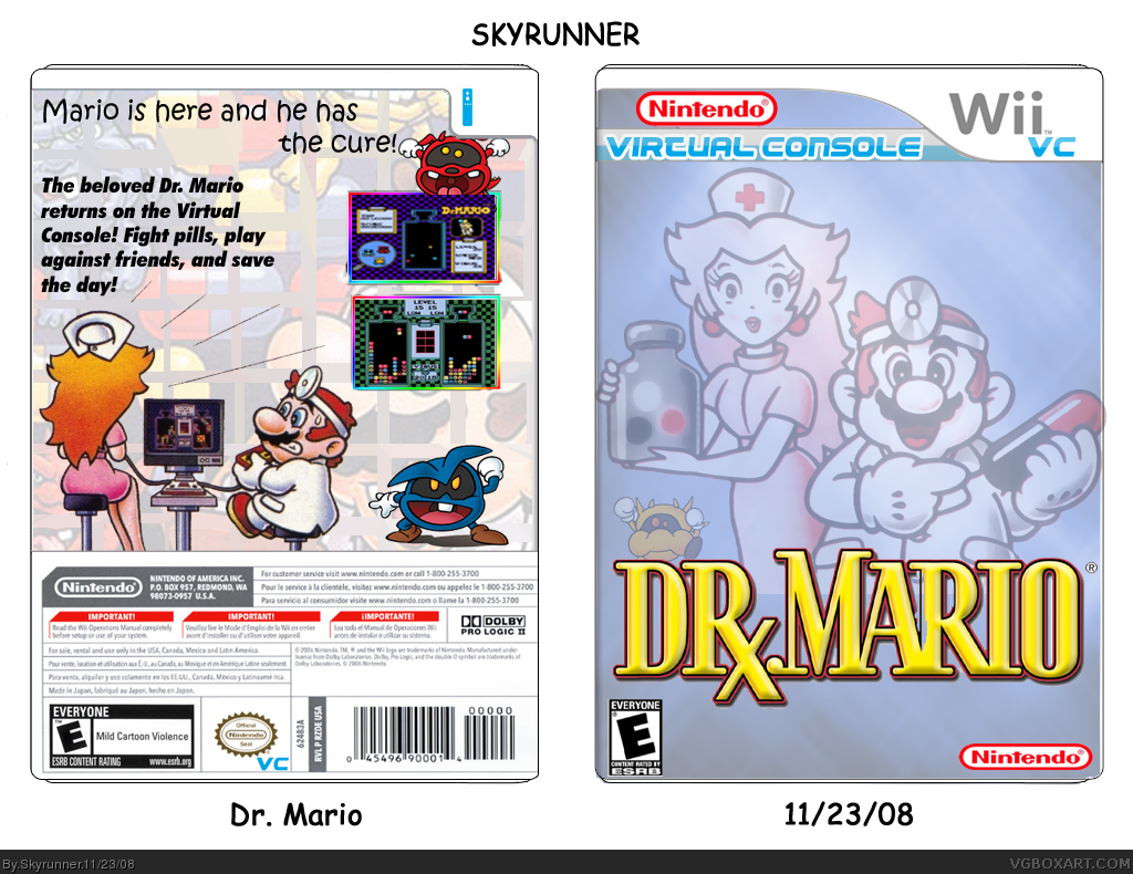 Dr. Mario VC box cover