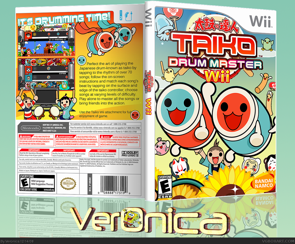 Taiko Drum Master Wii box cover