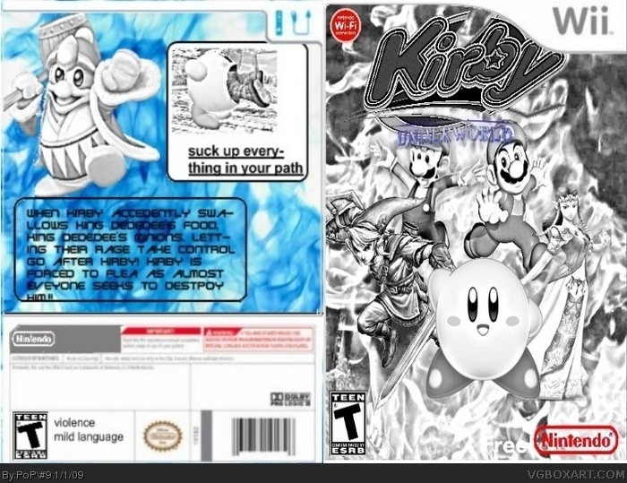 Kirby Underworld box art cover