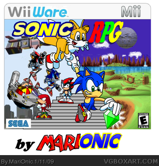 Sonic RPG wii ware box cover