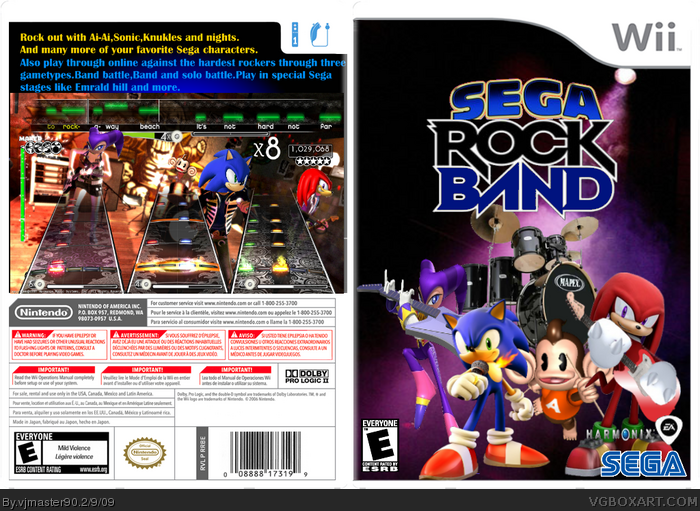 Sega Rock Band box art cover