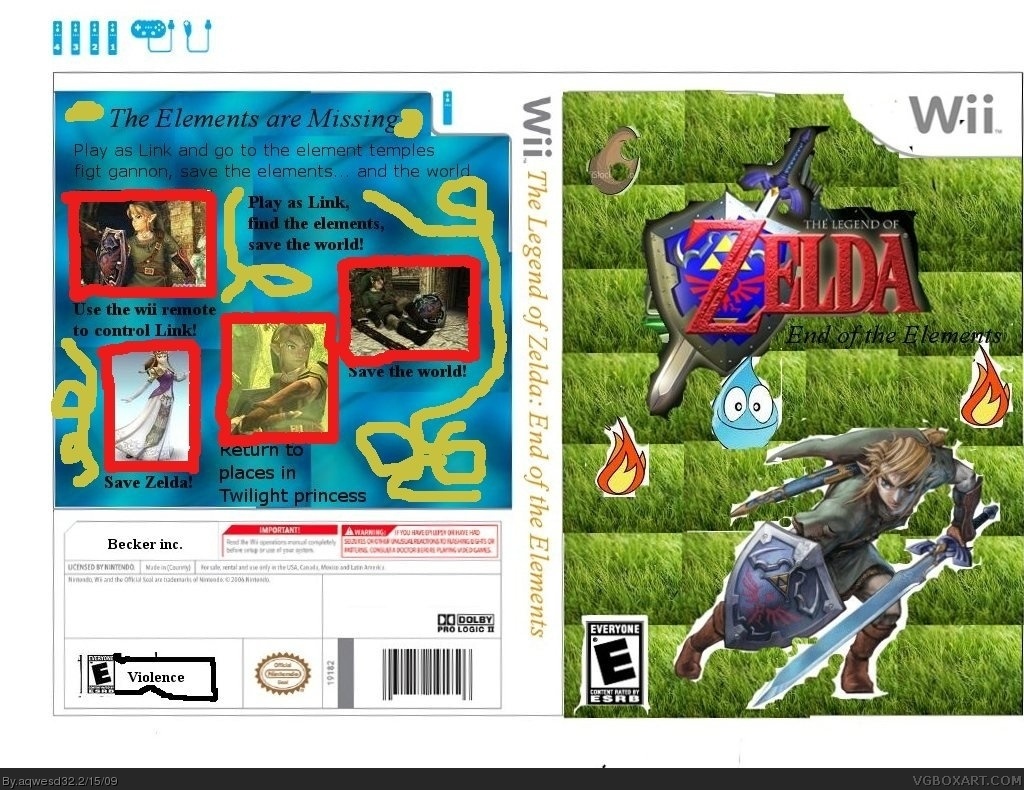 The Legend of Zelda: End of the Elements box cover