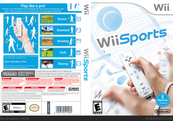 Wii Sports box art cover