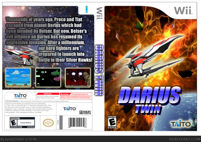 Darius Twin box art cover