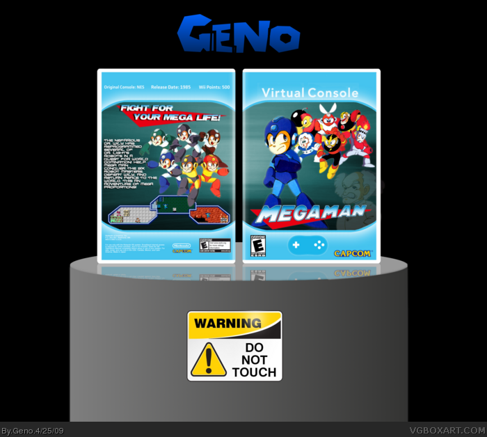 Mega Man (Virtual Console) box art cover