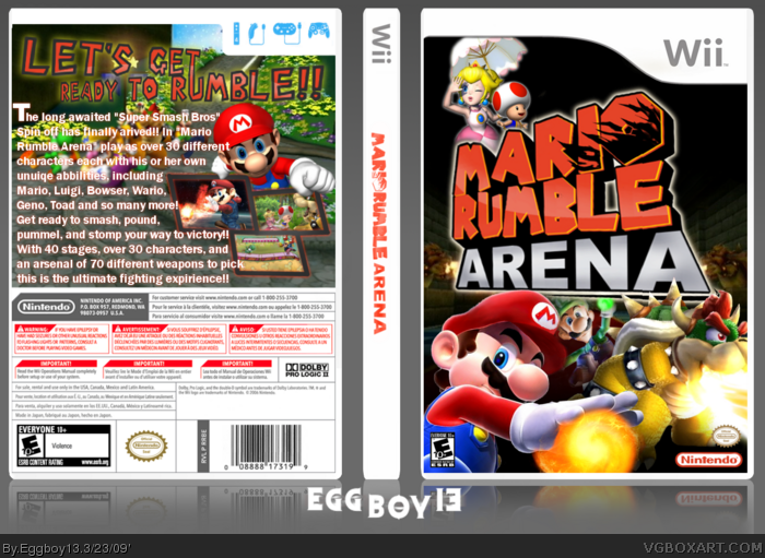 Mario Battle Arena box art cover