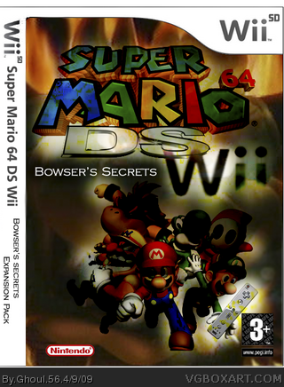 Super Mario 64 DS Wii Bowser's Secrets Expansion box cover
