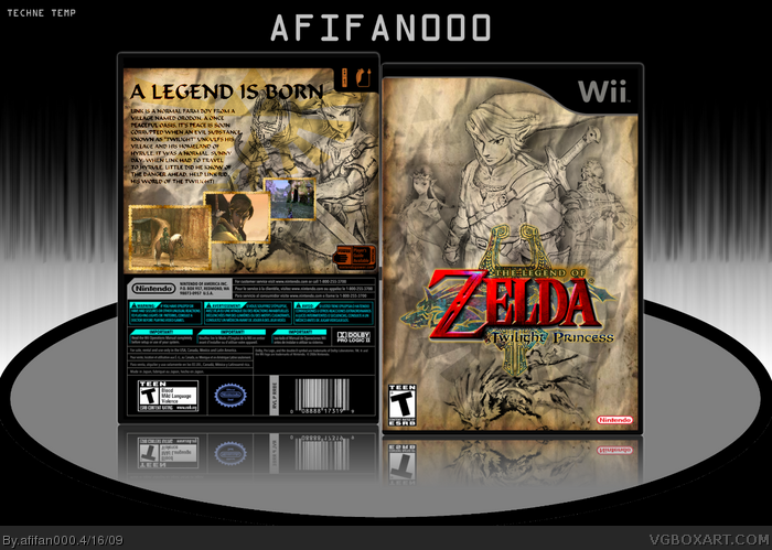 The Legend of Zelda: Twilight Princess box art cover